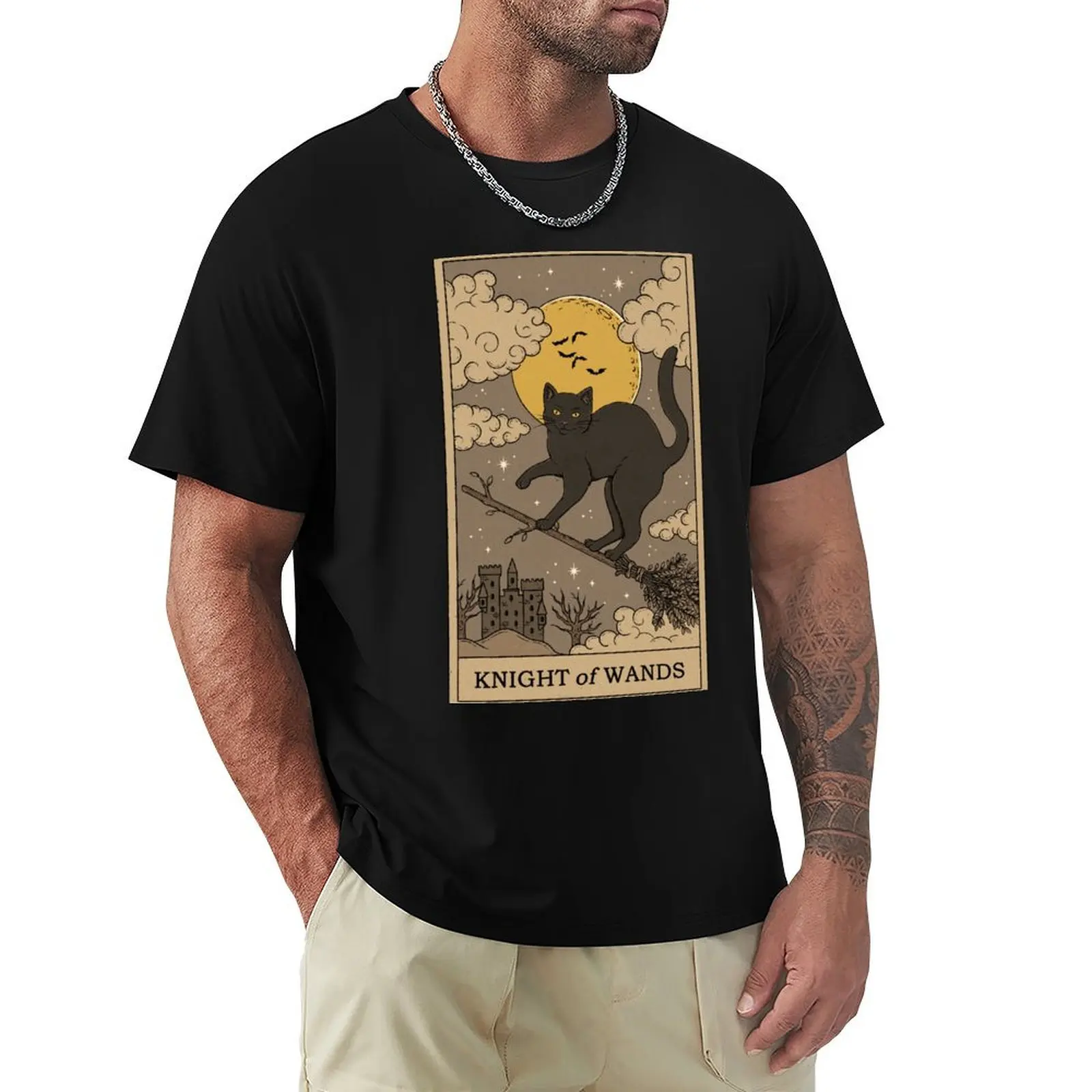 Knight of Wands T-Shirt man t shirts cotton T-Shirt