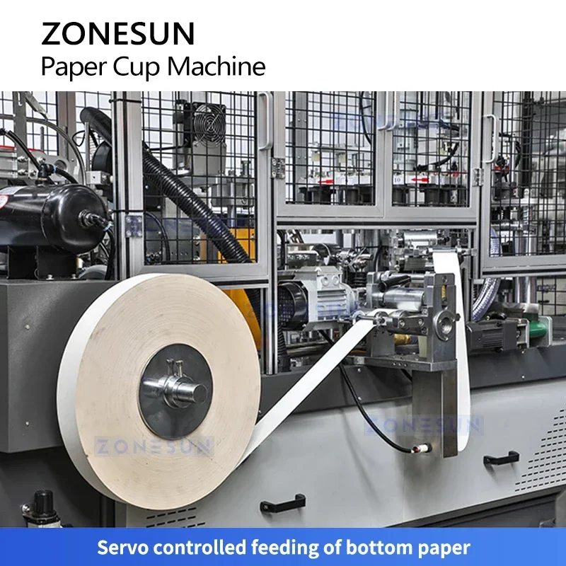 Zonesun ZS-PC1 ماكينة صنع الأكواب الورقية الأوتوماتيكية ماكينة صنع فنجان القهوة ماكينة صنع الشاي معدات تشكيل الأكواب