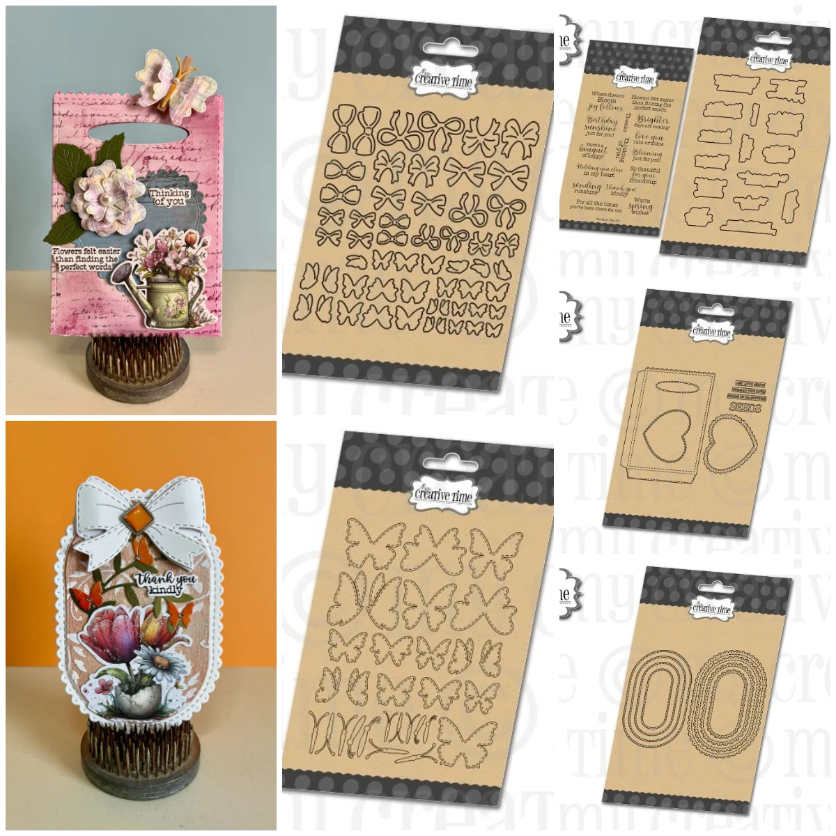 

Butterflies Plate Pocket Full of Seeds New Metal Cutting Dies And Clear Stamps For DIY Scrapbook Paper Craft Handmade Card Album
