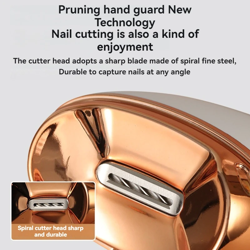 New Pattern Fully Automatic Electric Nail Clipper Nail Grinder Anti Splash Trimming And Polishing Baby Available Nail Clipper