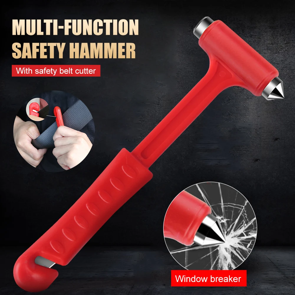 

2 In1 Car Safety Hammer Seat Belt Cutter Window Glass Breaker Car Rescue Tool Mini Life Saving Escape Emergency Safety Hammer