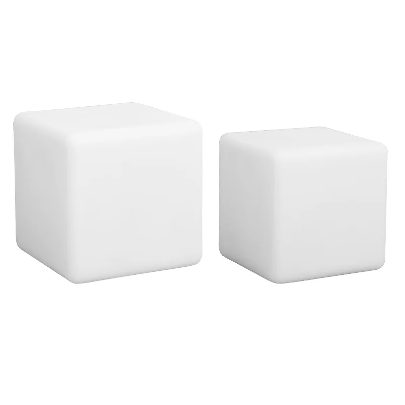 Lámpara de mesa de cubo LED, regulable para luz de ambiente mesita de noche, fiesta, vacaciones, dormitorio, luces de noche, decoración de Bar KTV, lámpara de escritorio, 16 colores