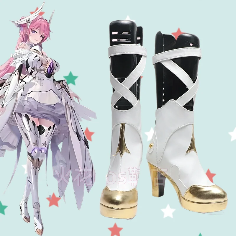 

Game NIKKE The Goddess of Victory Dorothy Cosplay Shoes Boots Halloween Party High Heel White Boots