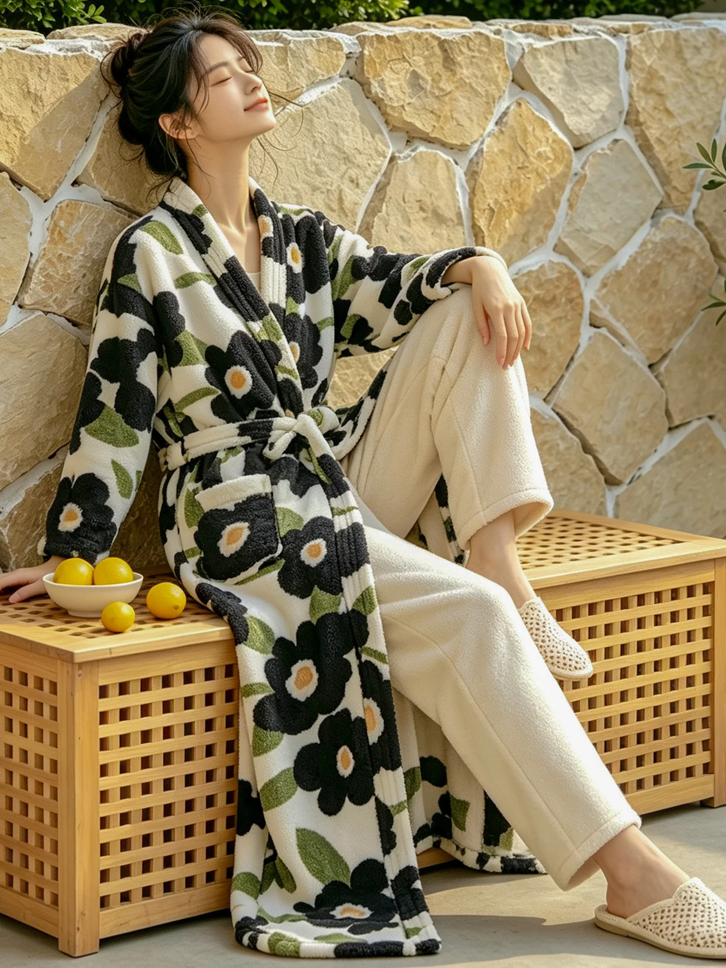 thickened-extended-coral-fleece-robe-women's-autumn-winter-warm-home-clothes-static-dissipation-ankle-length-bathrobe