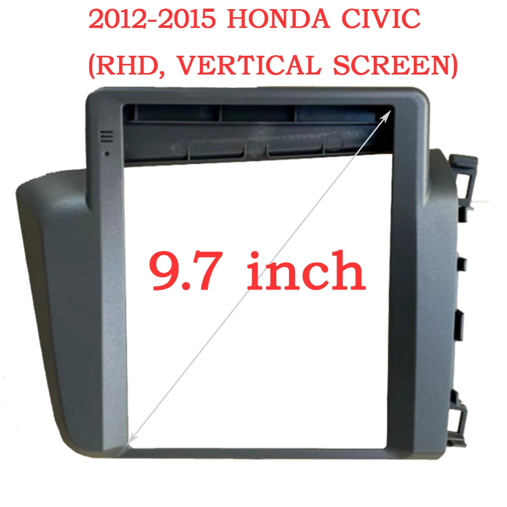

9.7 INCH Car 2 DIN CD/DVD GPS Navigation Fascia Frame Adapter For Honda Civic 2012-2015 Dash Panel Frame Installation Trim Kit