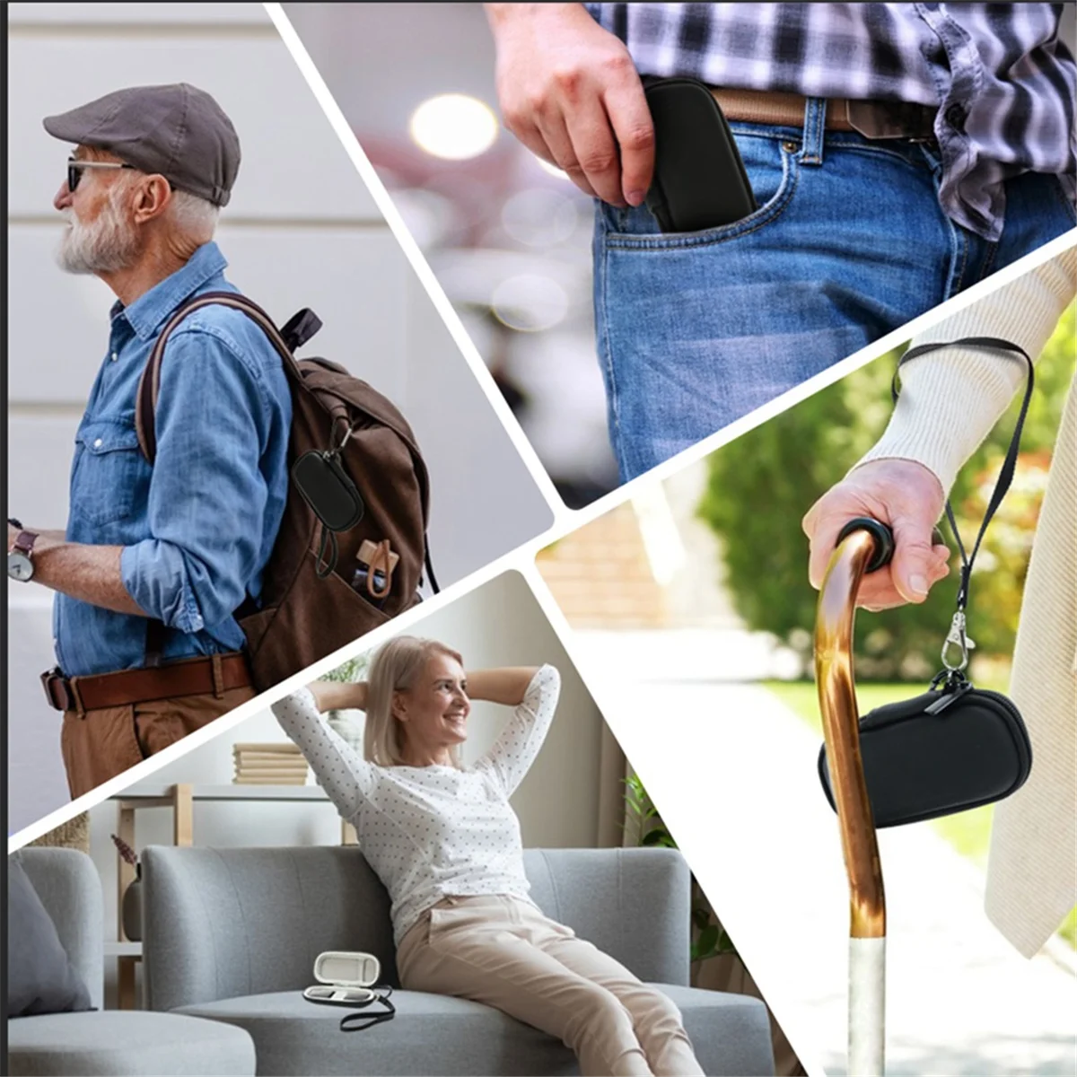 

ABAN EVA Case for Kardia Mobile ECG/KardiaMobile 6L EKG Heart Monitor Protective Cover Storage Bag