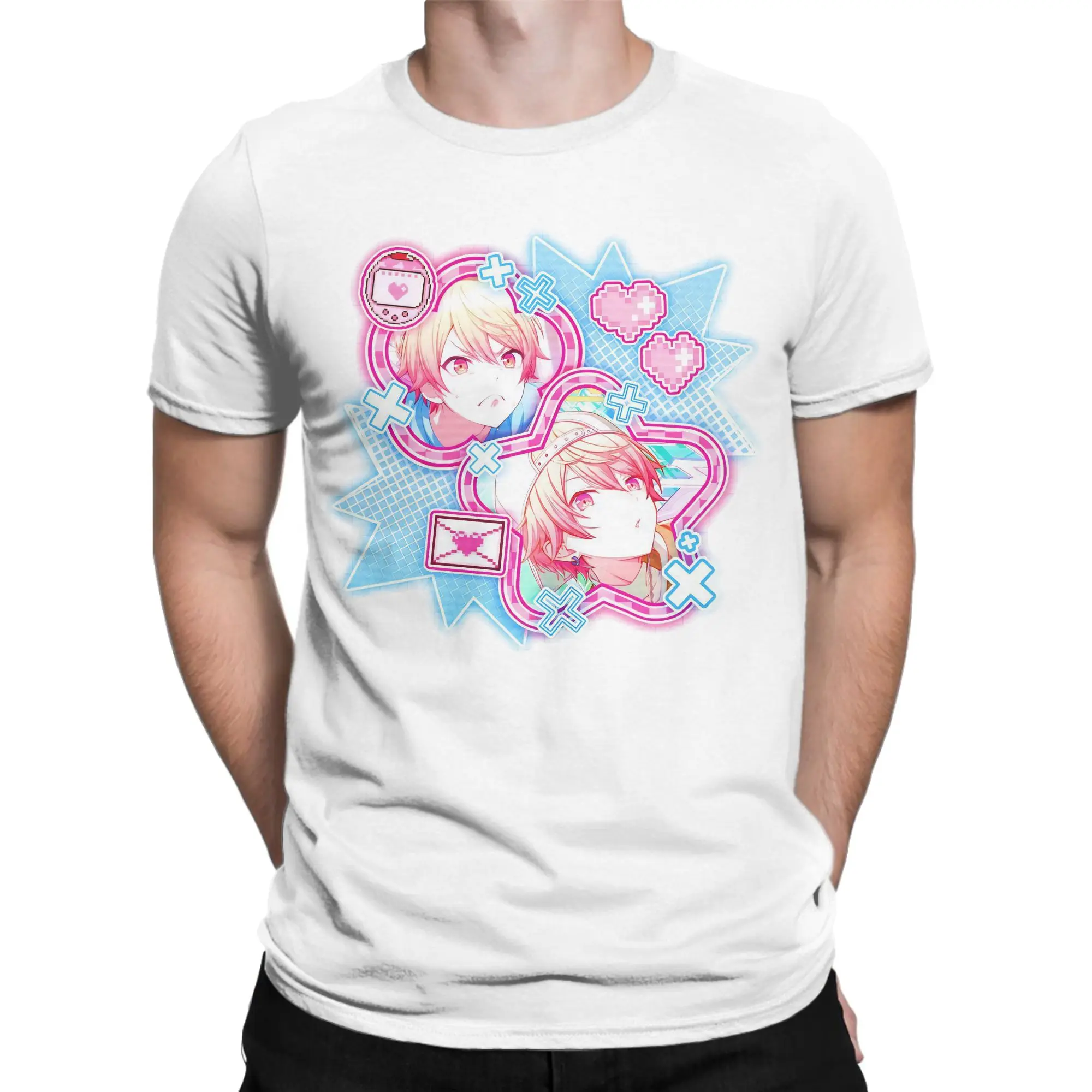 Rui Tenma Tsukasa T Shirt for Men Women Cotton Casual T-Shirts O Neck Singer Anime Tees Short Sleeve Tops Graphic Printed