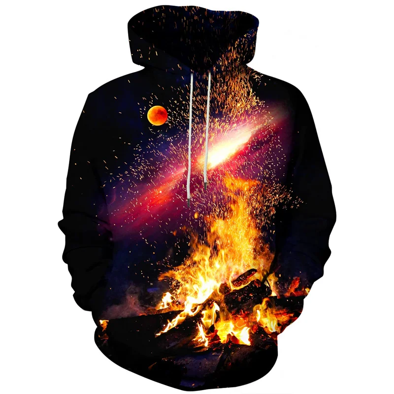 Abstract Smog Graphic Hoodie Men Clothing 3D Traffiti Neon Printed New in Hoodies Women Harajuku Fashion y2k Pullover Sweatshirt