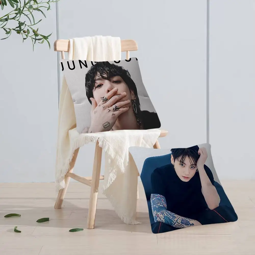 J-JUNGKOOK غطاء الوسادة 30x50 البوليستر وسائد أريكة وسائد رمي الزخرفية ديكور المنزل غطاء وسادة #1
