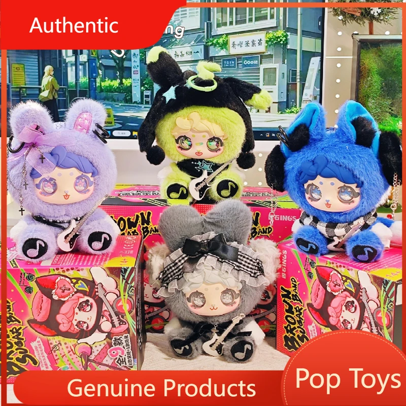 

Original Fantasy Toy Mystery Box PengPeng Brown Sugar Band Series Blind Box Surprise Bag Charm Bunny Kitty Anime Figurine Gift