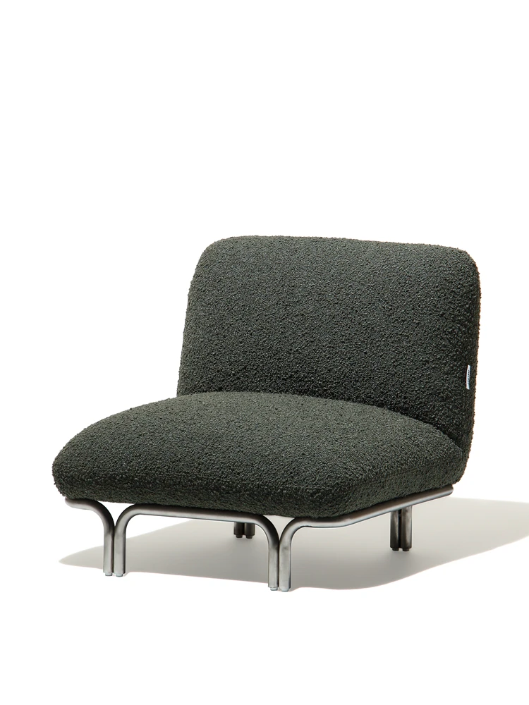 Malibu single seat leisure chair/retro three-dimensional fabric armless sofa