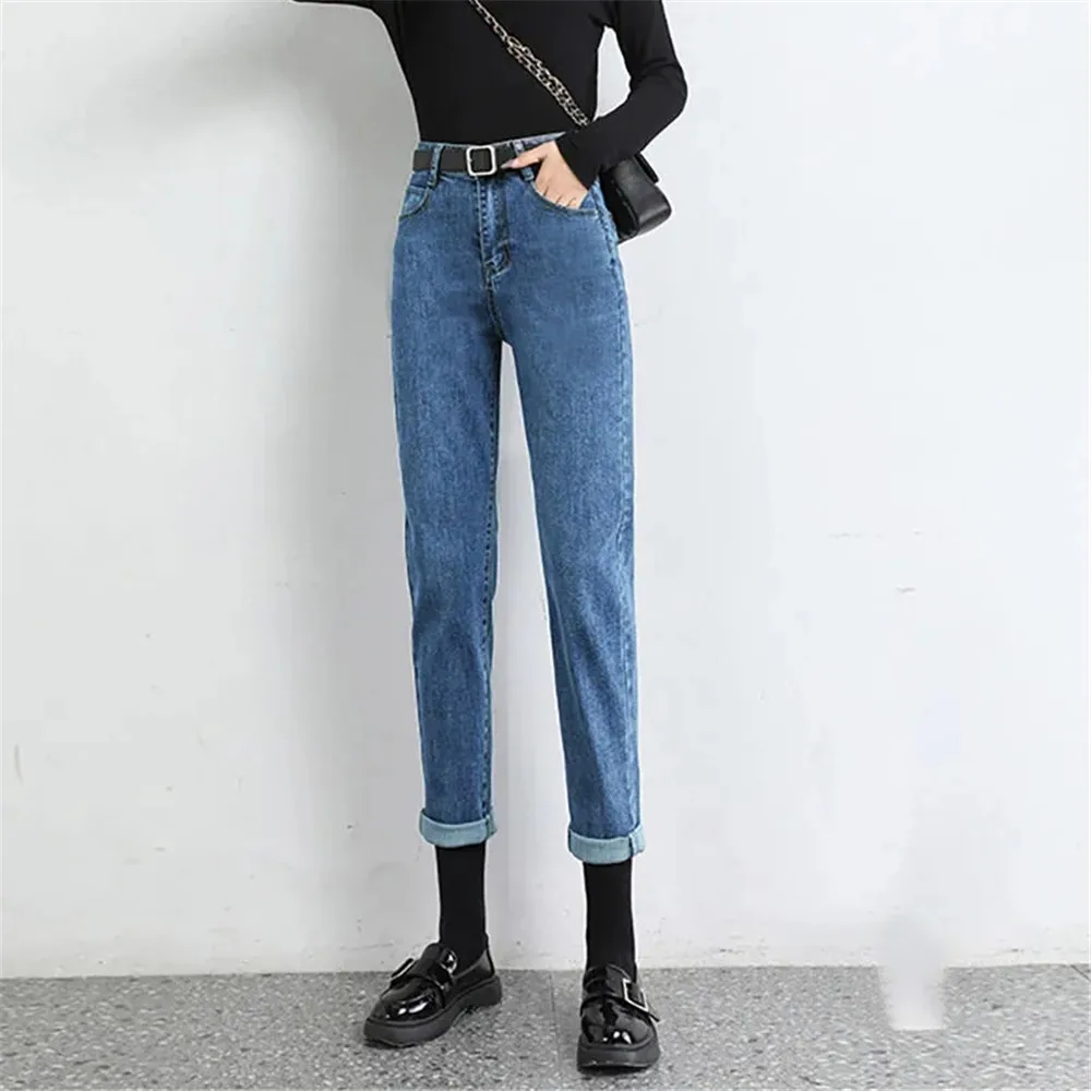 Grey Clothing 90s Vintage New Jeans Kpop Y2k High Waist Straight Denim Trousers Women Slash Pockets Loose Fit Casual Denim Pants