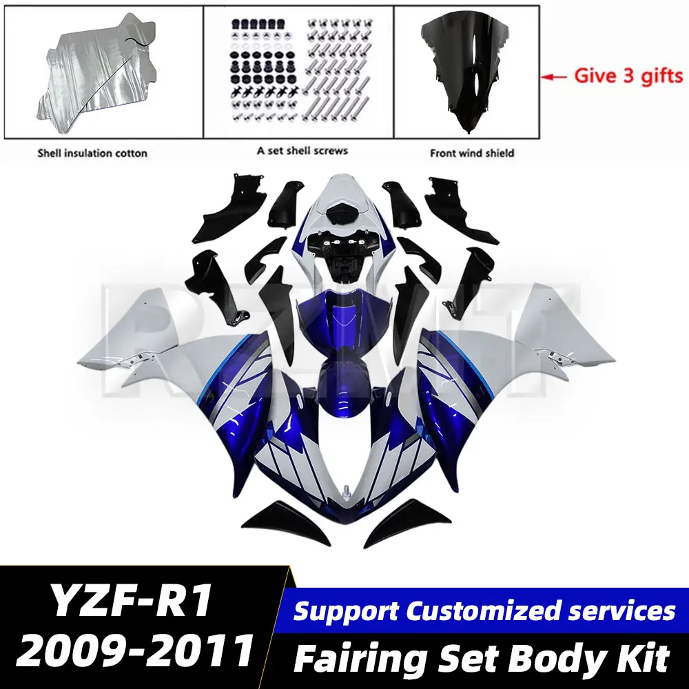 

Для YAMAHA YZF-R1 2009-2011 комплект обтекателей для мотоцикла, комплект кузова из АБС-пластика, комплект кузова, впрыск корпуса YZFR1 09-11 Y1009-117a