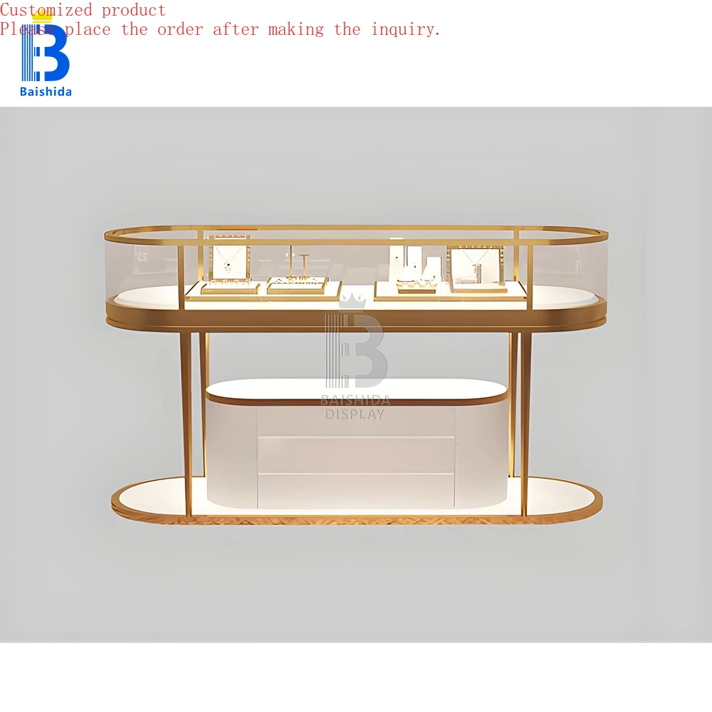 

Custom.Custom Jewelry Display Stand Jewelry Store Interior Decoration Design Checkout Counter Store Furniture Customization