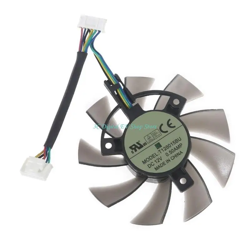 استبدال مروحة تبريد E74D مقاس 75 ملم لبطاقة فيديو 2060 TUF GAMING OC 1660 #4