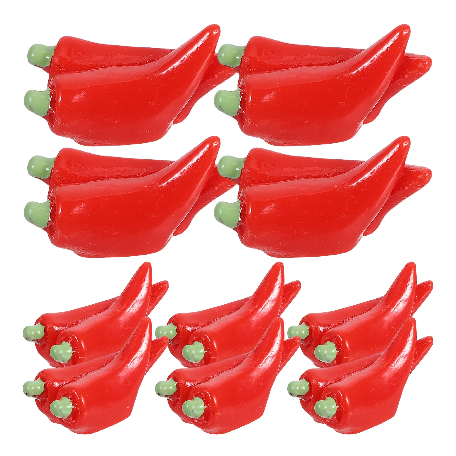 

10 Pcs Simulated Small Vegetables Fake Pepper Decor DIY Accessories Decorative Chili Statue
