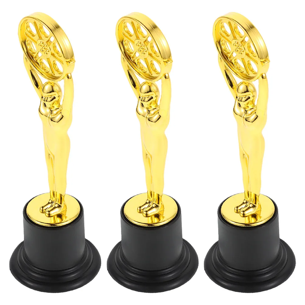 

3pcs Medal For Awards Trophy Plastic Award for Winner Sports Trophies Employee Kids School Prize Sports Team Souvenir