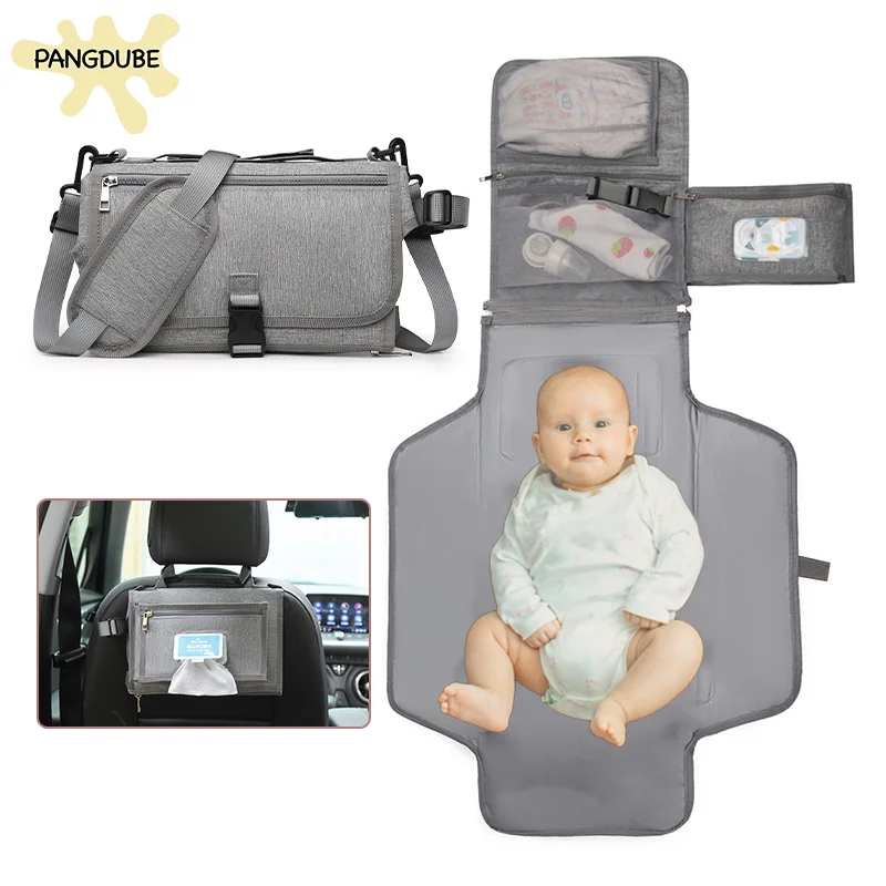 

PANGDUBE Portable Baby Changer Mat Babies Diaper Changer Pad Diaper Replacement Pad Newborn Diaper Bags for Baby Accessories