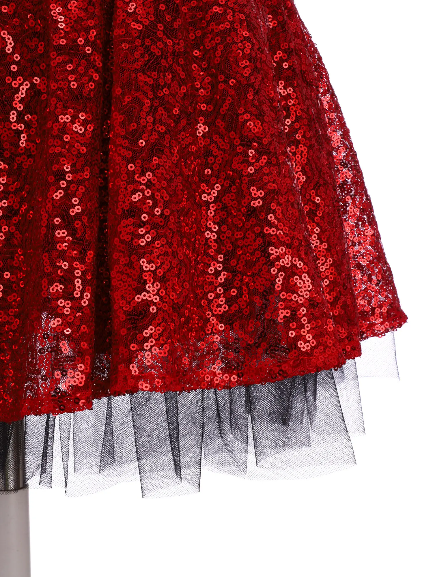 أطفال بنات سباق السيارات سائق زي لامعة الترتر أكمام منقوشة فستان شبكي هالوين كرنفال حفلة المتسابق تأثيري فستان