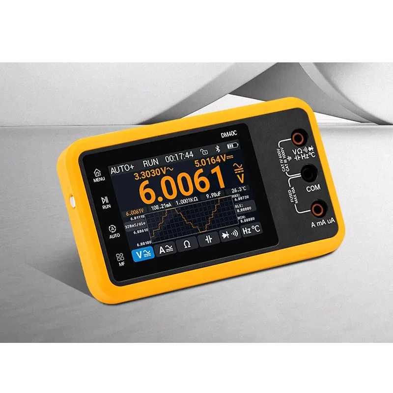 Maxgeek DM40B Standard Version 10Hz-50MHz Portable Digital Multimeter Oscilloscope Signal Generator with Magnetic PVC Sleeve