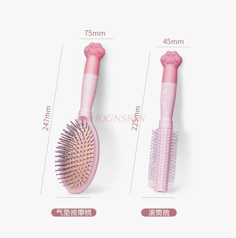 

1 шт., расческа на воздушной подушке, женская и детская милая сетка против девочек, красная подушка безопасности, массажная статическая вьющаяся волосы, длинные волосы, женские расчески