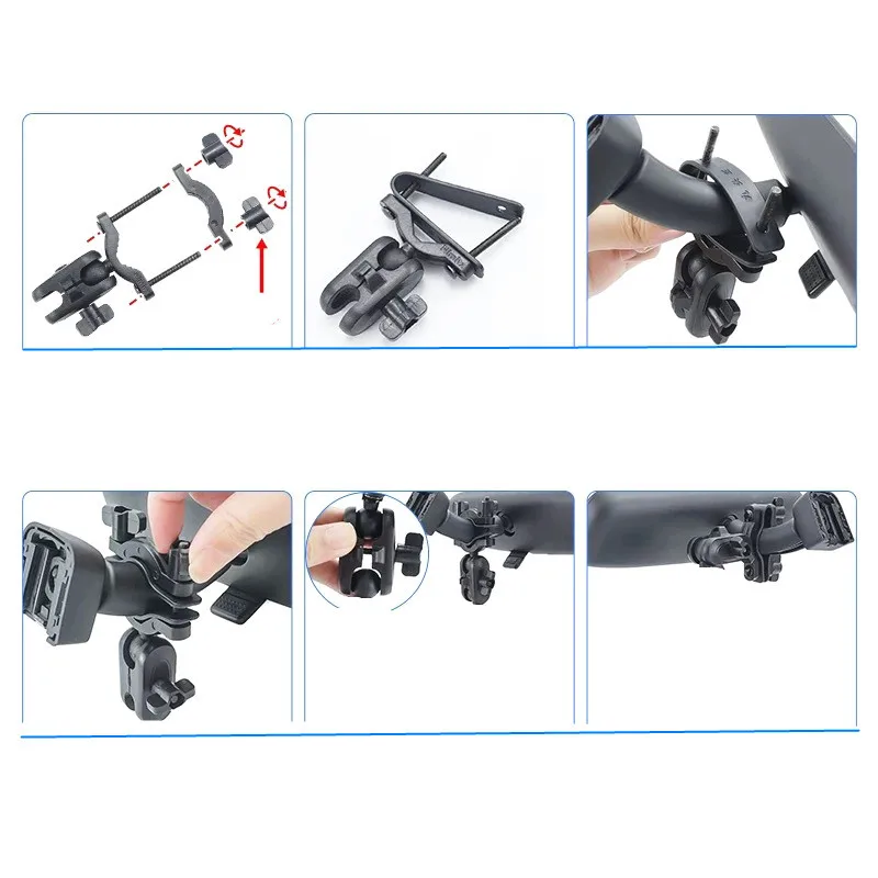 Tempat Perekam Berkendara Silinder Memperbaiki Pada Kaca Depan Mobil atau Kaca Spion/Setang Sepeda untuk Dudukan DVR Mini 70 Mai