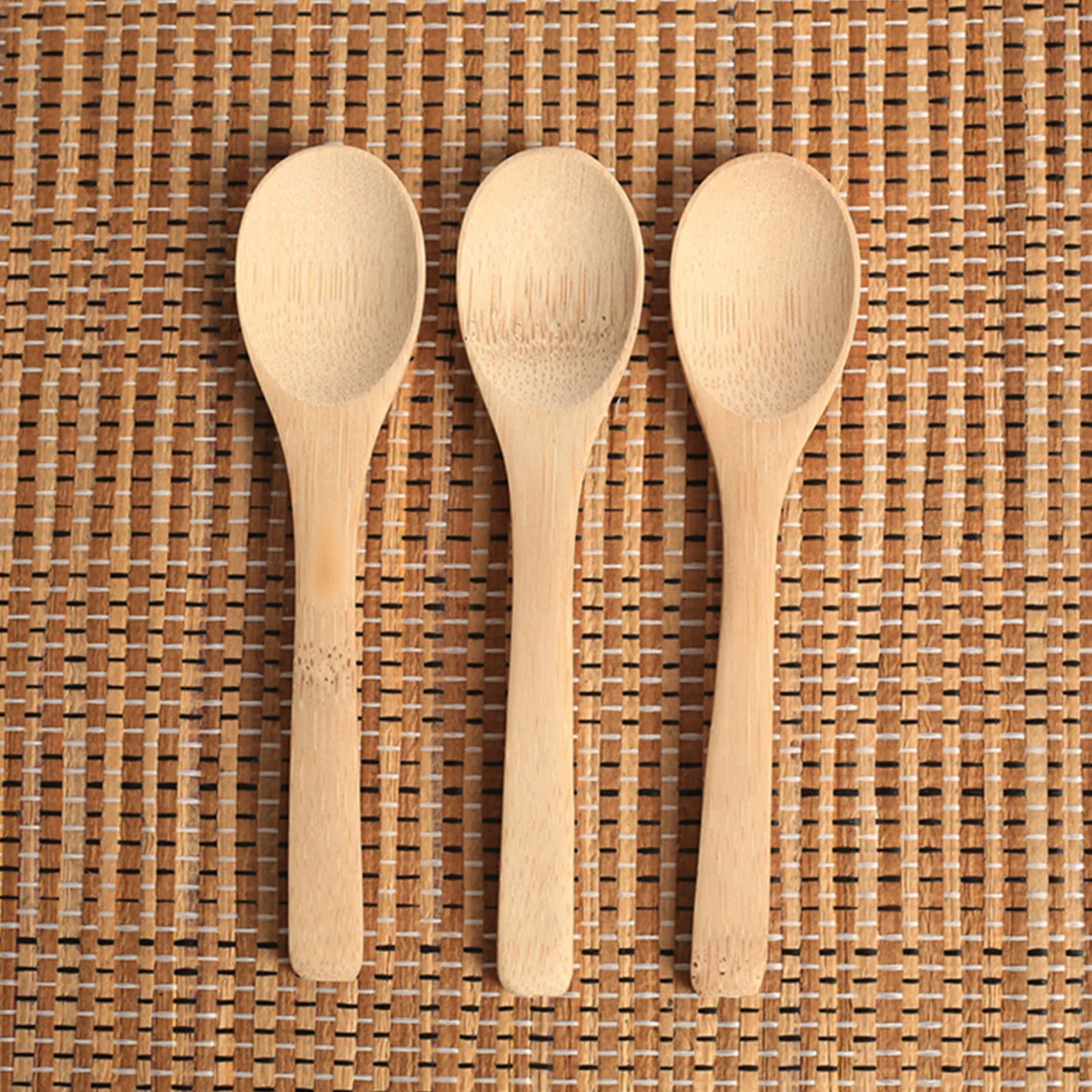 

10pcs Wooden Mixing Spoon Honey Coffee Jam Small Wooden Spoon Practical Non Stick Spoon Set Multifunctional Kitchen Accessories
