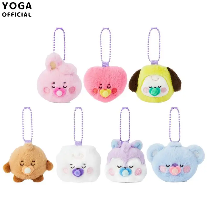 Корейский популярный модный плюшевый кулон в стиле аниме Bt21, милая кукла Y2K, новая модная школьная сумка, брелок-подвеска, подарок для друзей