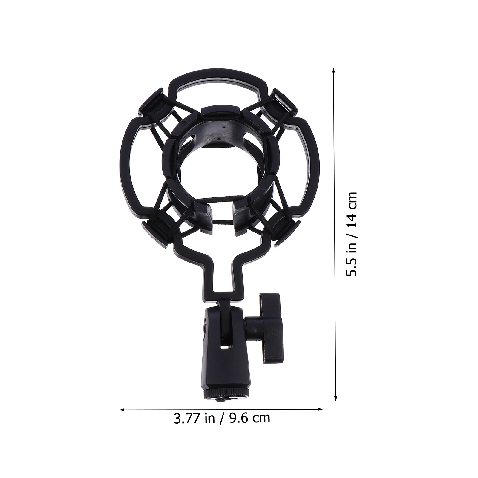 

Plastic Shockmount Mic Holder Universal Suspension Mount for Condenser Microphone Vibration Reduction Microphone Mount