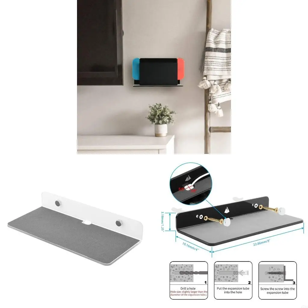 J78A Bluetooth-compatible Speaker Stand Wall Mount Shelf for Bluetooth-compatible Speaker Webcam WiFi Mesh Router Holder