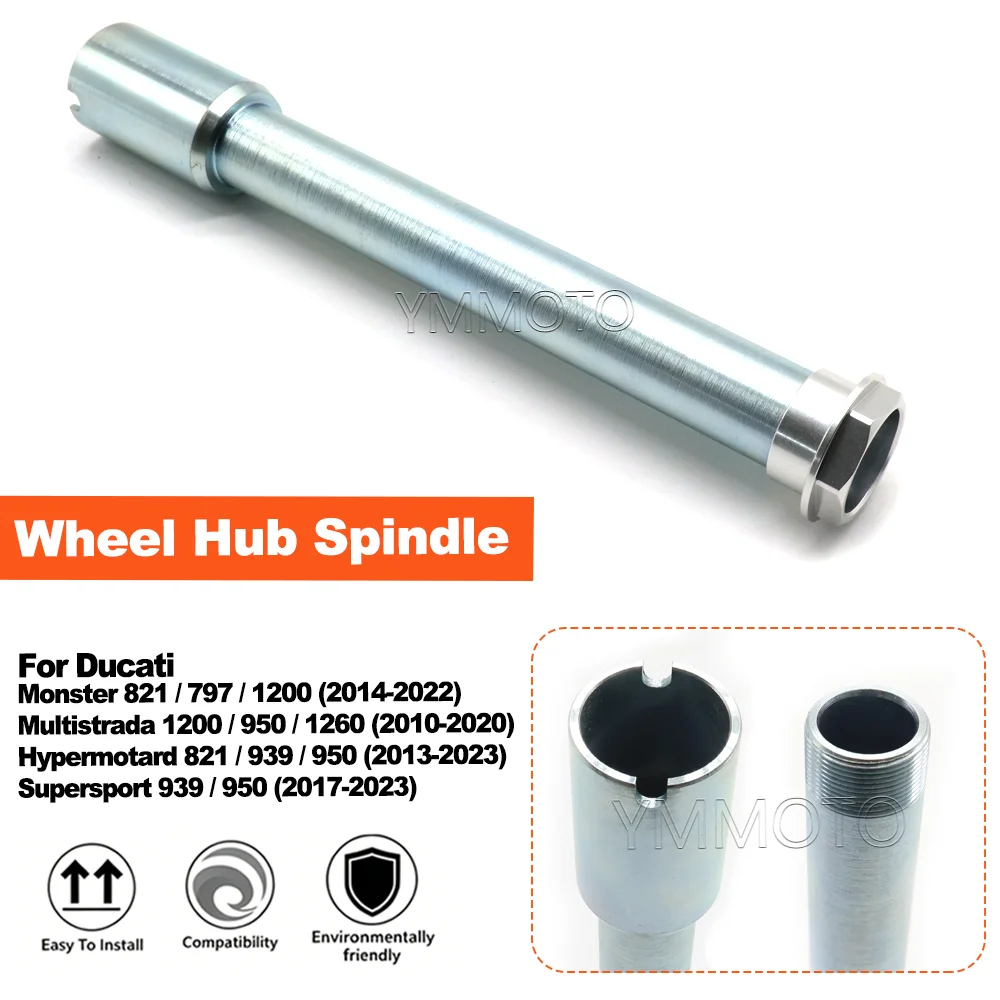 25CM Motorcycle Front Wheel Axle Pivot Bolt Holder For Ducati Monster 821 797 1200 Supersport Hypermotard Multistrada 939 950