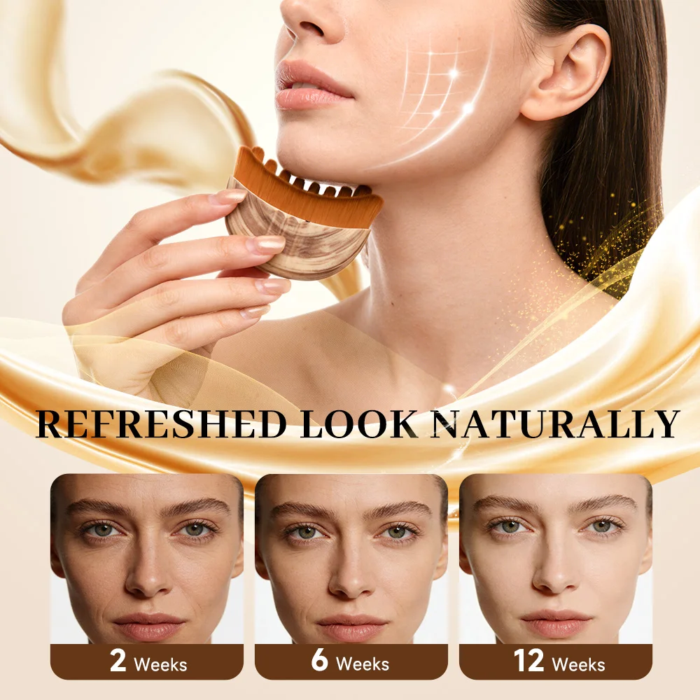 Portable Lymphatic Contour Face Brush, Facial Sculpting Lymphatic Drainage Tool, Lymphatic Drainage Massager Fit The Skin 4