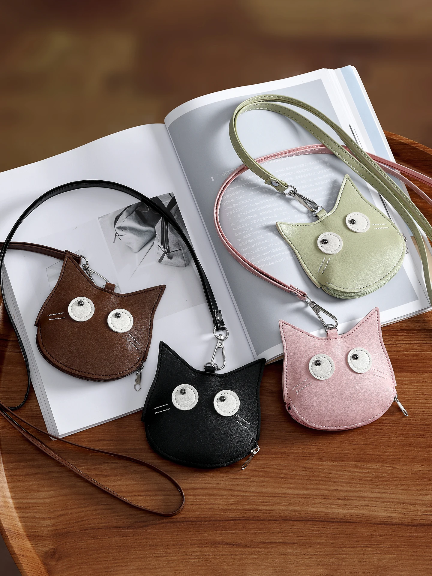 bolsa-de-moedas-chique-com-desenho-de-gato-porta-chaves-e-colar-para-mulheres-e-criancas-carteira-estudantil-de-couro