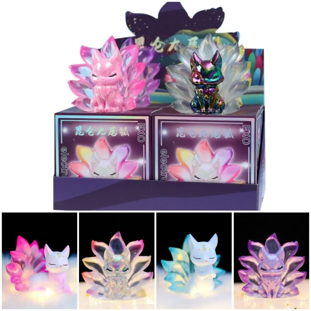 New Nine Tailed Fox Blind Box Action Figure Toy Rose Fairy Mystery Box Collectible Model Surprise Toy Kids