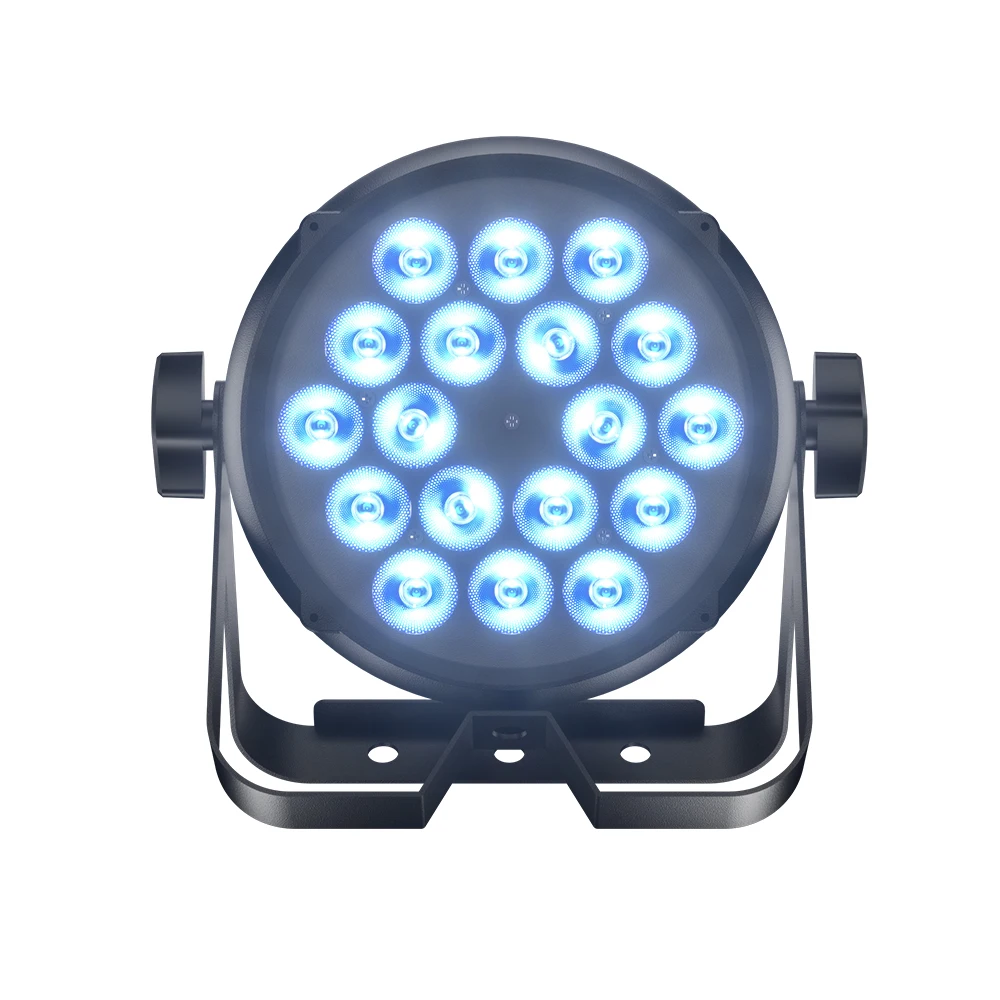 

High Quality RGBWA UV 6 in 1 Waterproof Led Slim Par 18x12w Led Outdoor Par Ip65 Stage Lighting Aluminum Alloy Leds for Wedding
