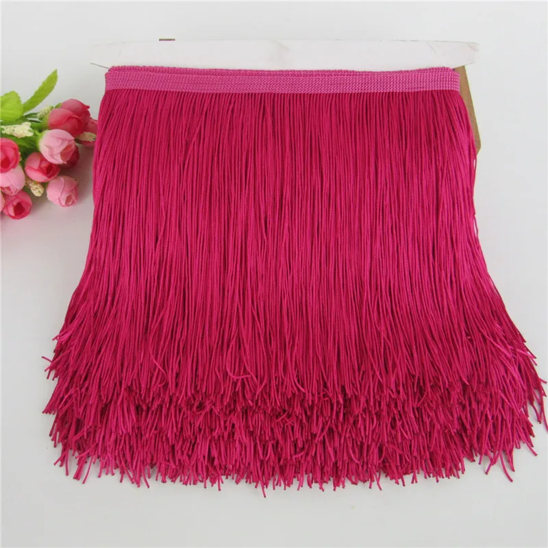 10Yard Lace Fringe Trim Tassel Fringe Trimming For DIY Latin Dress Stage Clothes Accessories Tassels Lace Ribbon FHL01