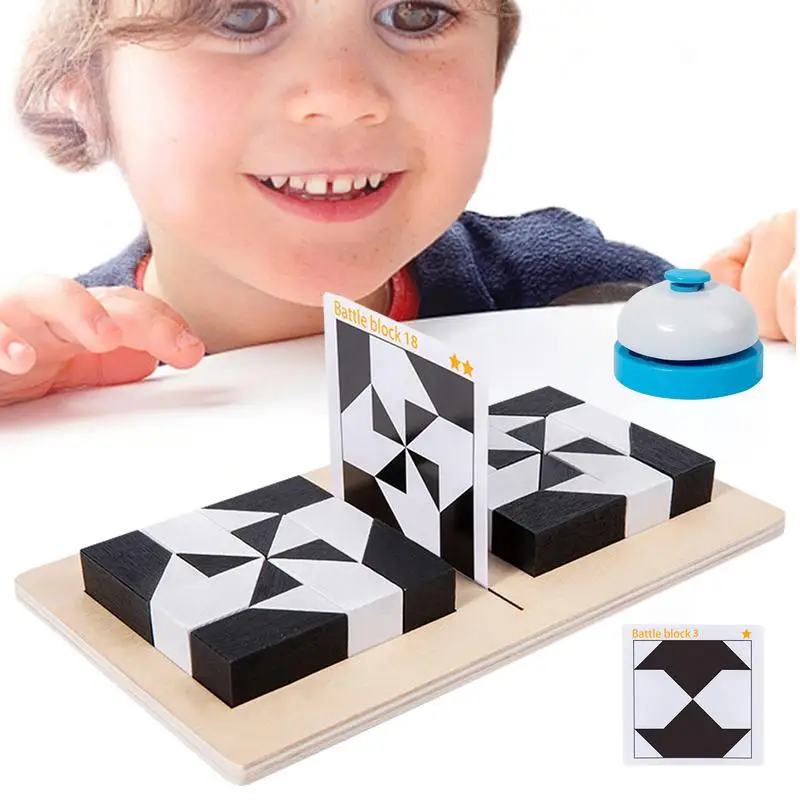 Puzzle Blocks Toy Engaging Building Toy & Brain Teaser Wooden Puzzle For Skill Development Brain Teaser Challenge Enhance Logic