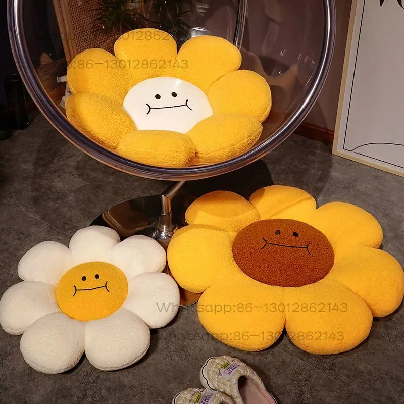 Sunflower futon seat cushion throw pillow bay window balcony cushion