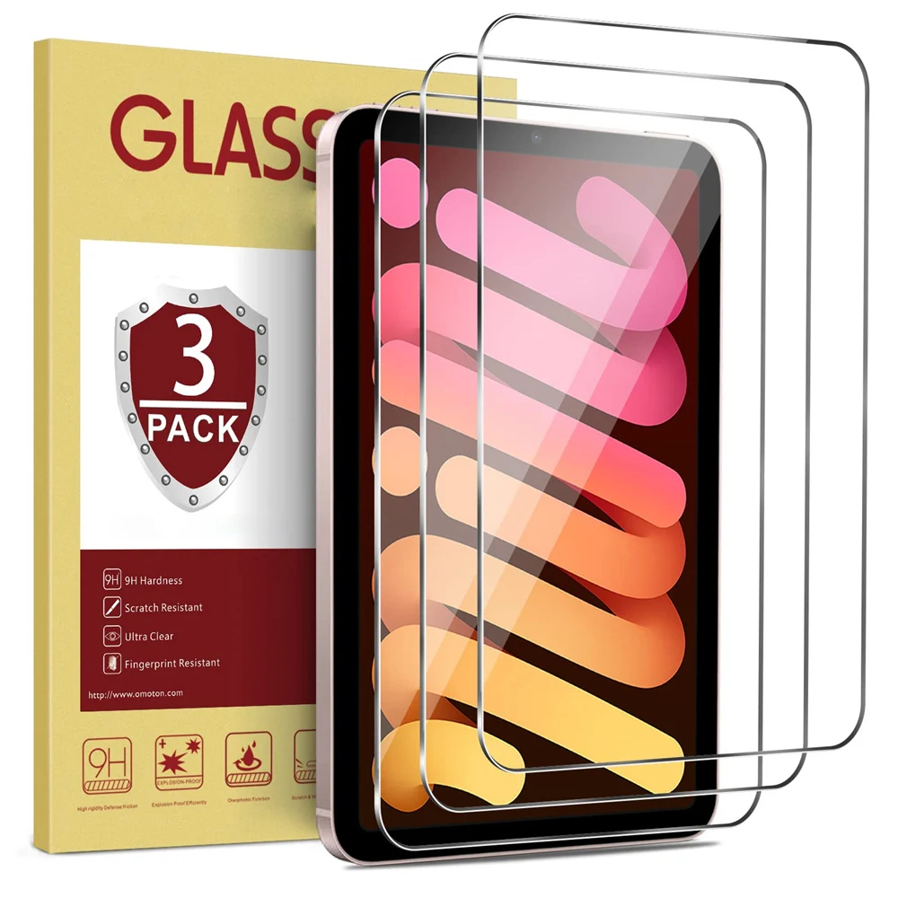 (3 Packs) Tempered Glass For Apple iPad Mini 1 2 3 4 5 6 7.9 8.3 2019 2021 4th 5th 6th Generation Screen Protector Tablet Film