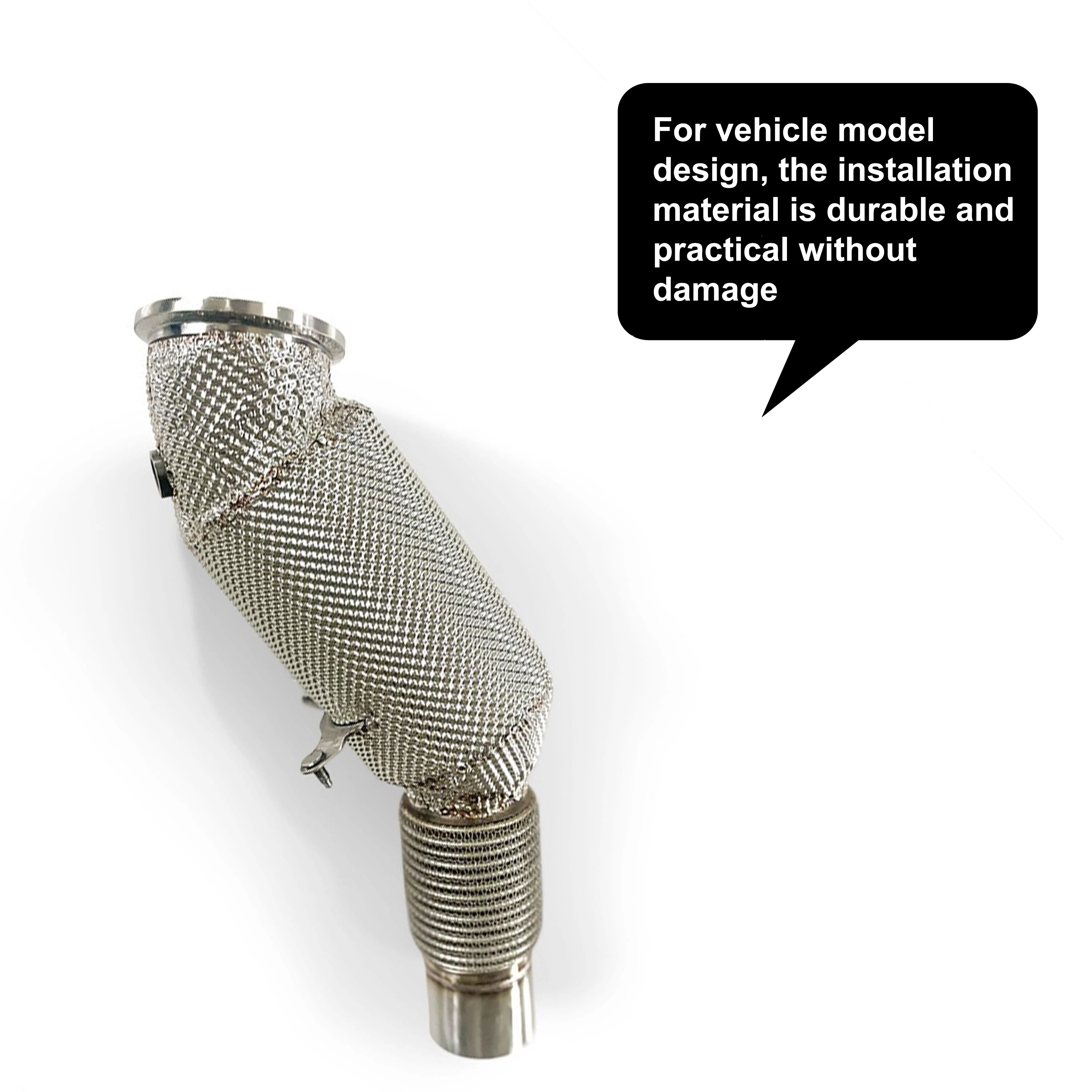 ACE Hochleistungs-Downpipe für BMW 230i 225i 530i G42 2.0T B48 Hochwertiges SUS304 Auspuffrohr mit Dreiwege-Katalysator – Detail 8