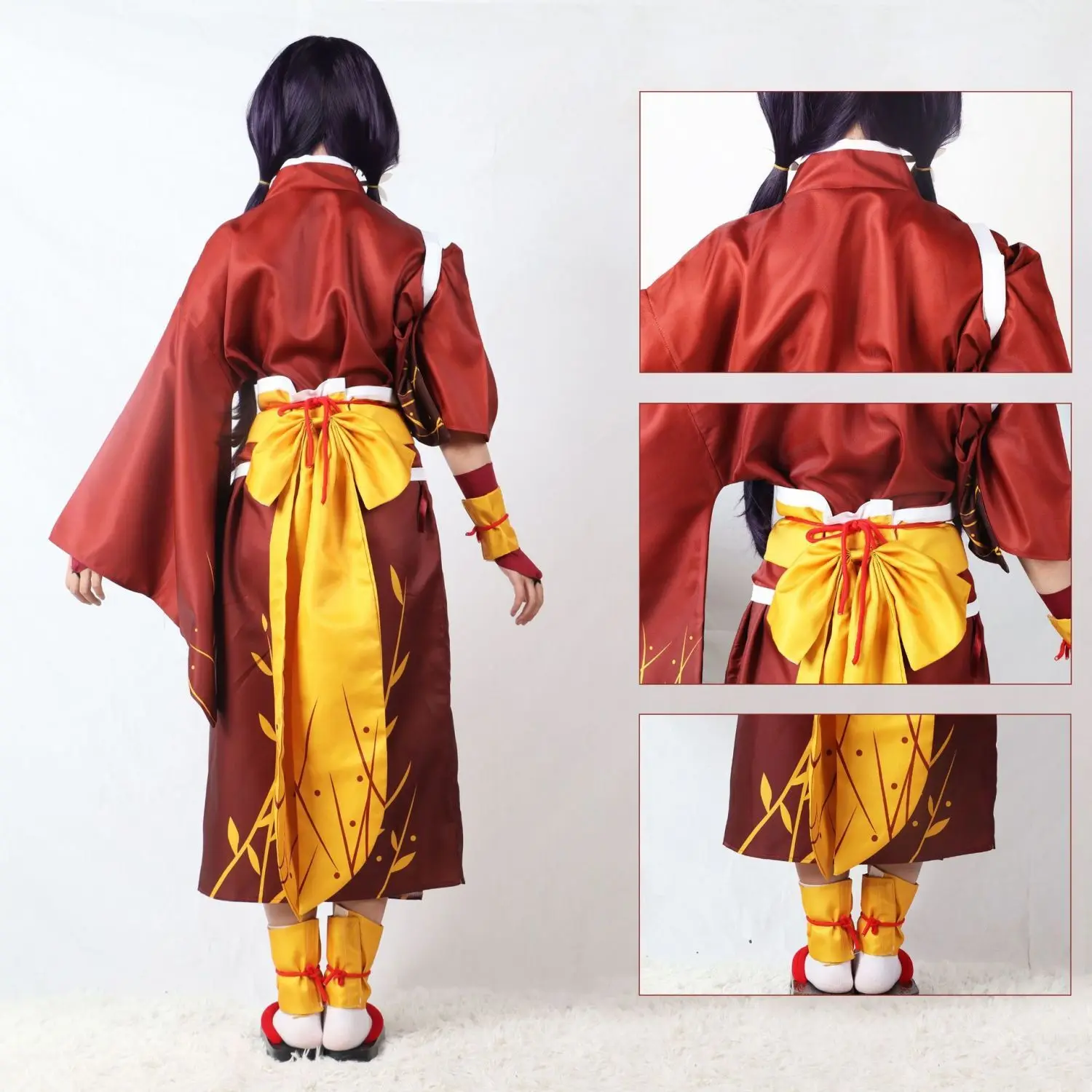 Wenhao wild dog cos Kyouka Izumi cos service hag white snow bathrobe kimono women's cosplay full wig