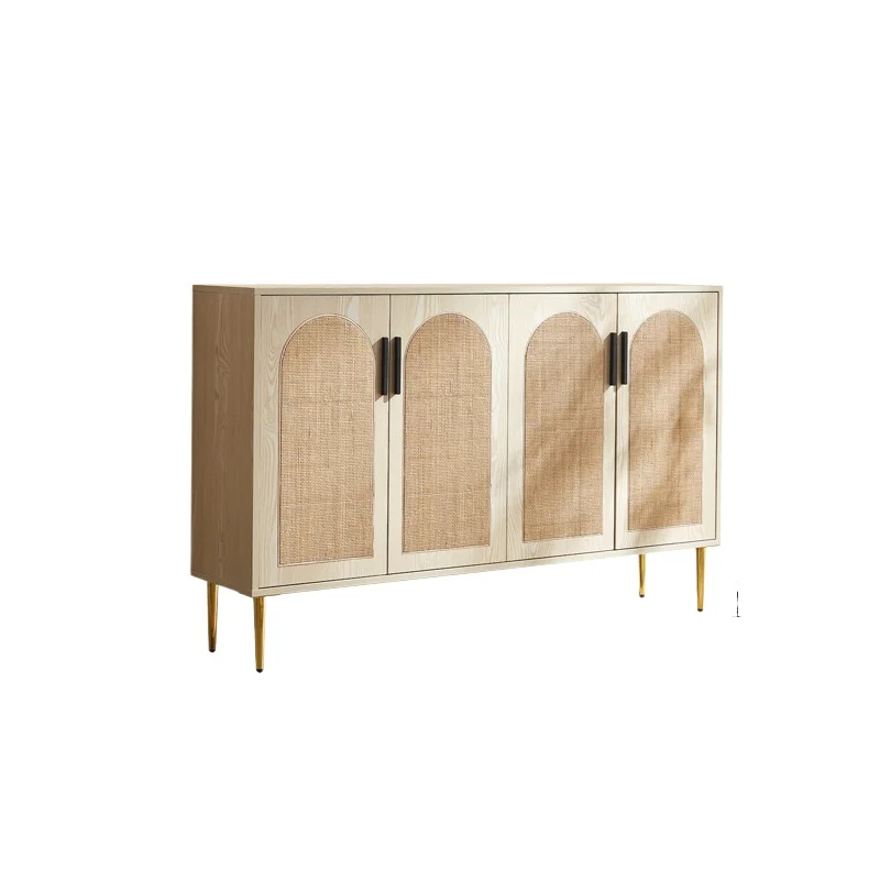 

~Скандинавский обеденный боковой шкаф из цельного дерева, современный простой кухонный настенный шкаф для хранения вещей