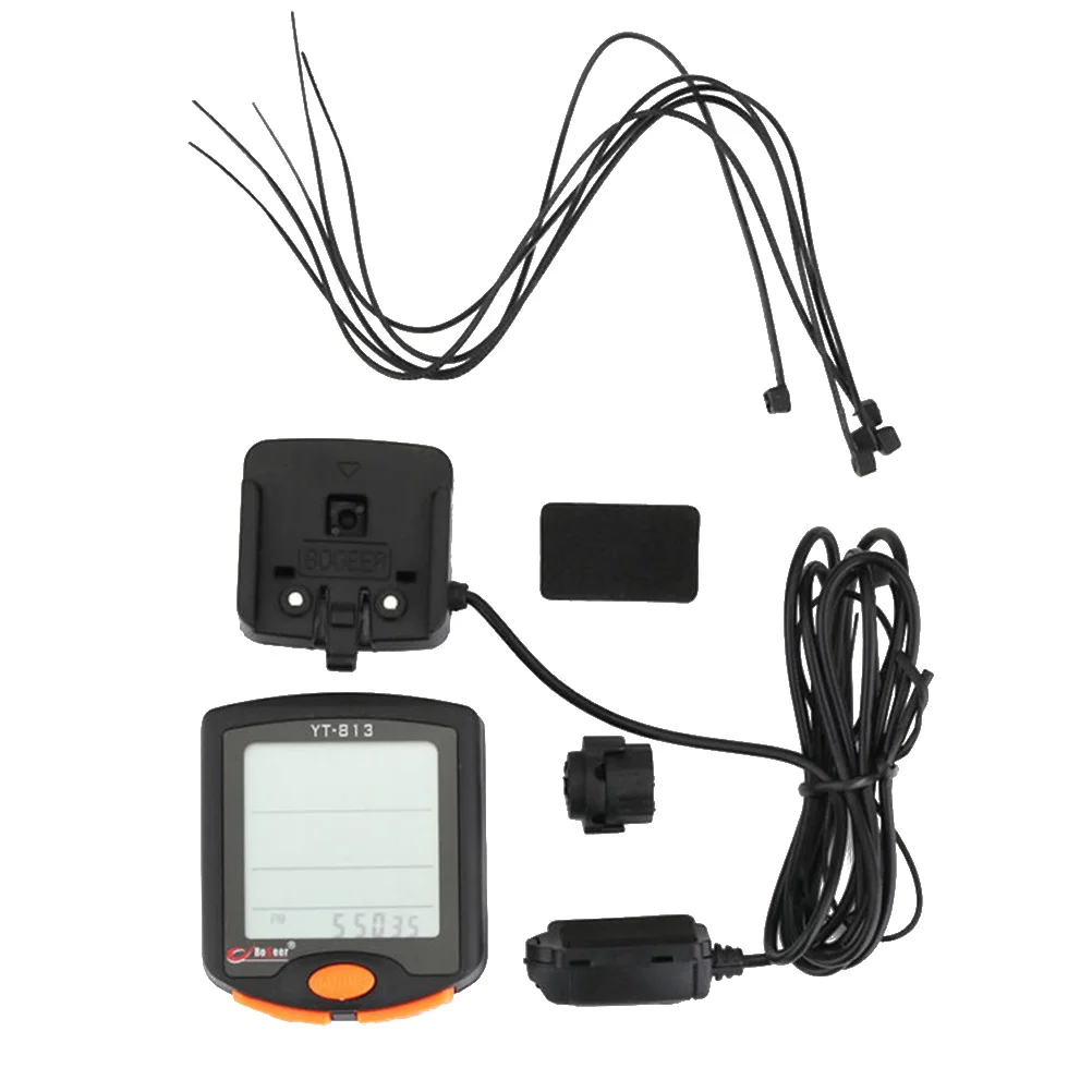 طاولة رمز الدراجة السلكية المقاومة للماء للدراجات النارية الكهربائية 4-40 عداد السرعة عداد المسافات ركوب الدراجات الكمبيوتر الخلفية الأميال #4