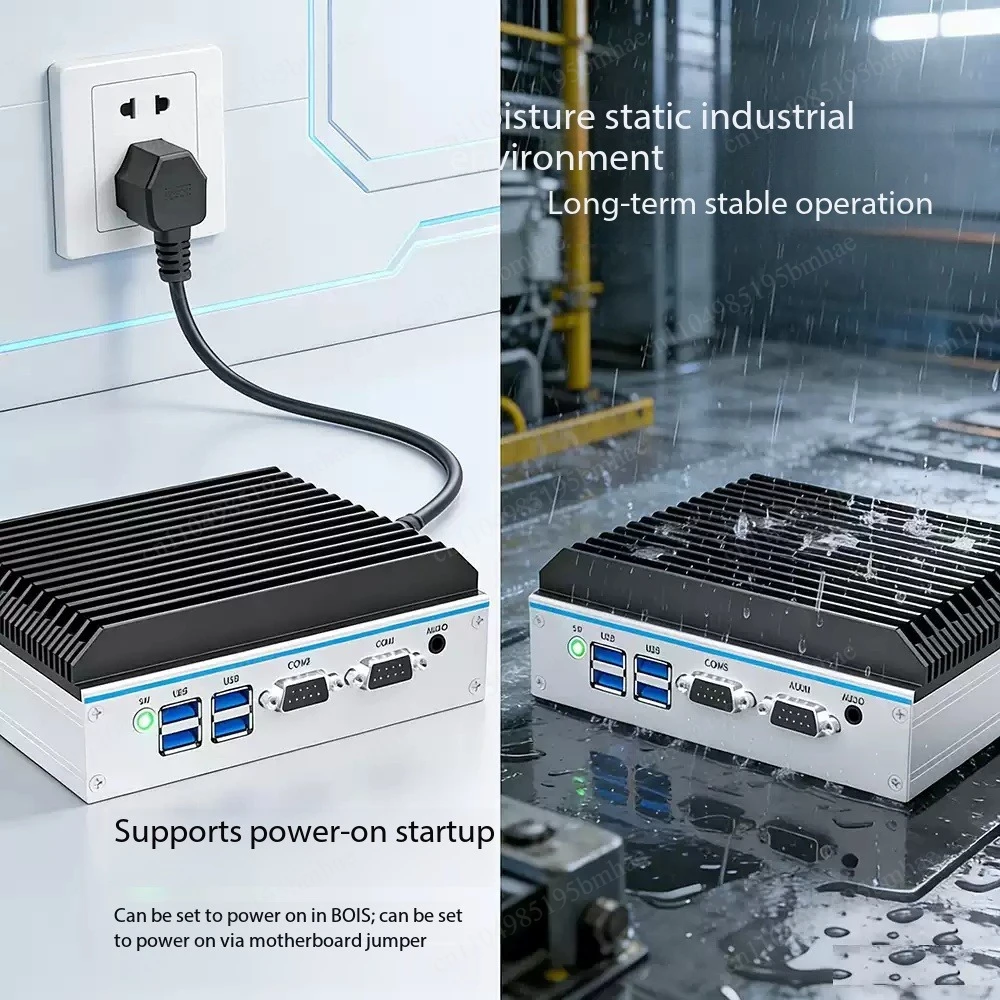 Fanless Industrial Pc Rs485 Core I7 - Mini komputer przemysłowy - Quad-Core N100/J1900/J6412,