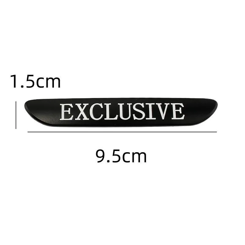 2PC 3D Metal EXCLUSIVE Side Fender Sticker Emblem Badge Car For Mercedes Benz W205 W213 C43 C63 C200 E300 E200 AMG Accessories