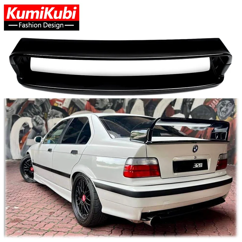 For BMW E36 M3 Spoiler 1990-2000 BMW M3 Series GT Style Rear Spoiler E36 Series 3 Coupe ABS Plastic Materail Unpainted Spoiler