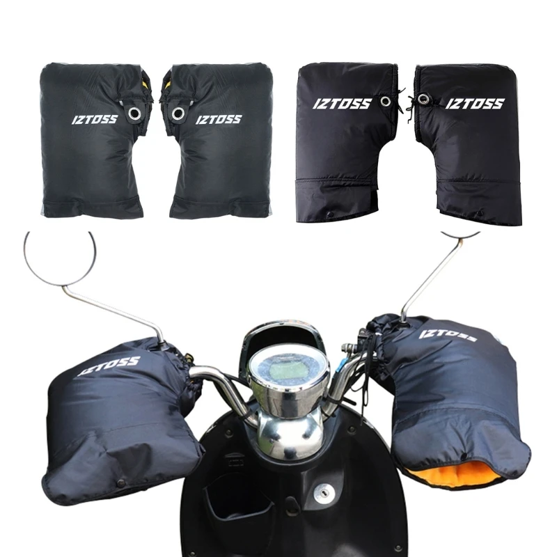 

Motorcycle Handlebar Gloves Muff Winter Cold Windproof Thick Warm Outdoor Waterproof Motorbike Scooter Hand Protector Mittens