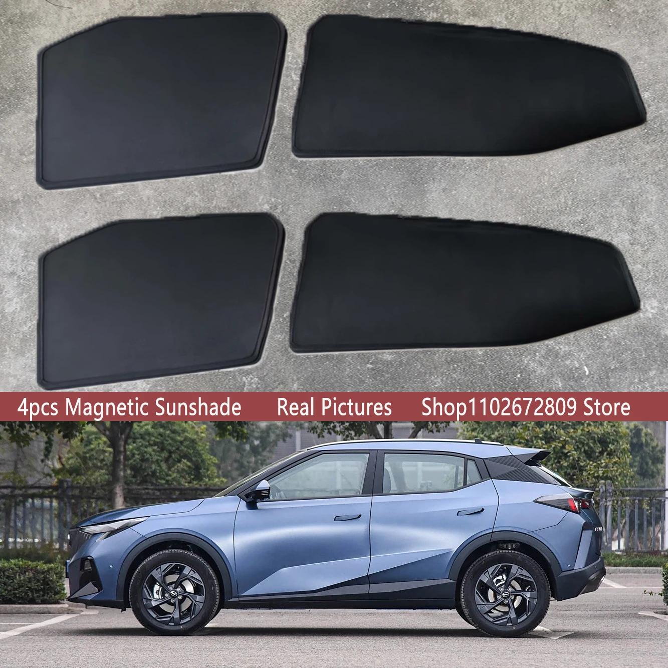 

Magnetic Car Sunshade Shield Front Windshield Frame Curtain Sun Shades For GAC Trumpchi GS3 EMZOOM 2023 2024 2025 Accessories