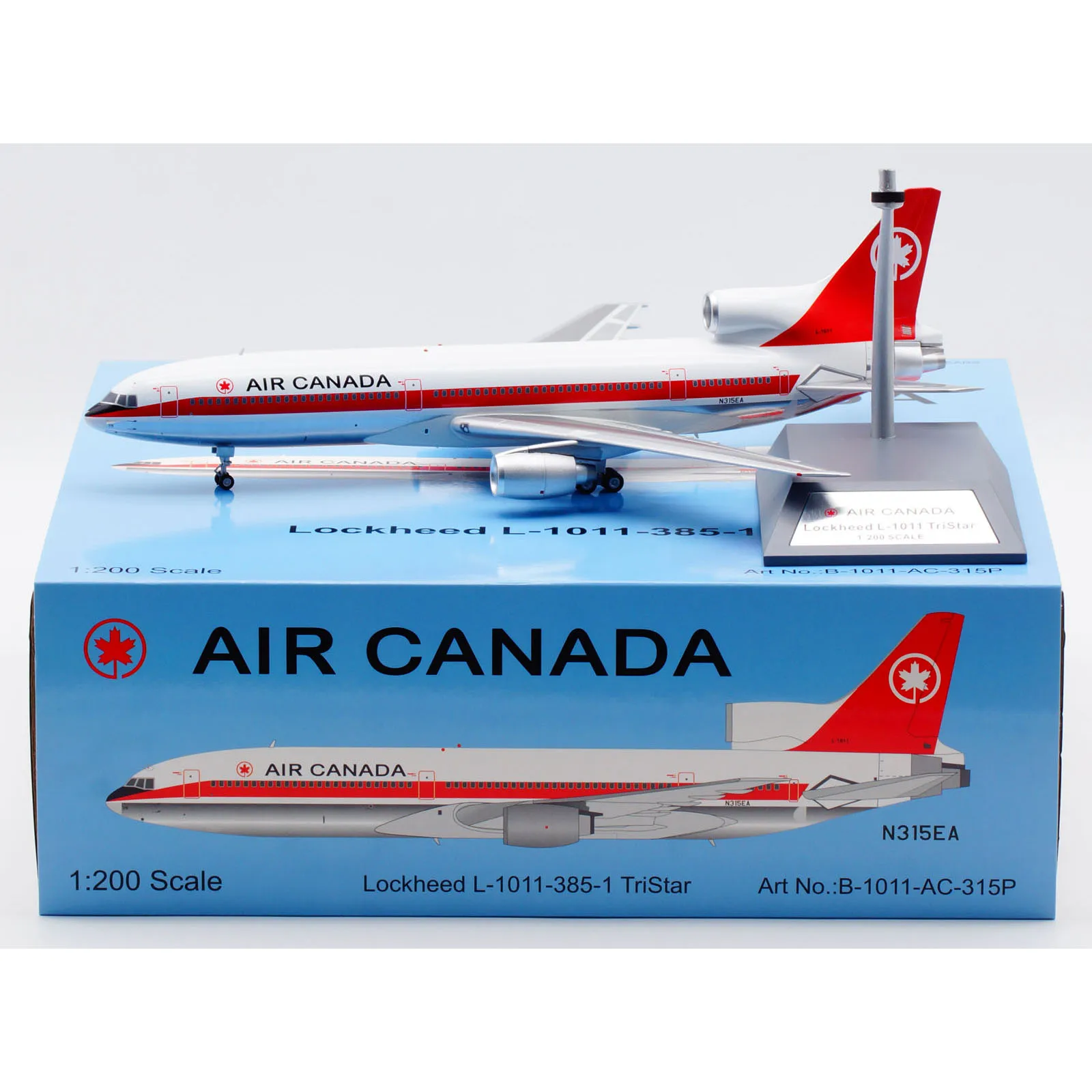

B-1011-AC-315P Alloy Collectible Plane Gift B-Models1:200 Air Canada Lockheed TriStar L-1011 Diecast Aircraft Jet Model N315EA