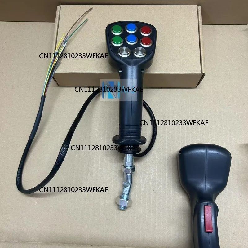 For Excavator Parts Logging Iron Stone Tools Agricultural Harvester Electric Control 9 Button Joystick Handle Glue Gear